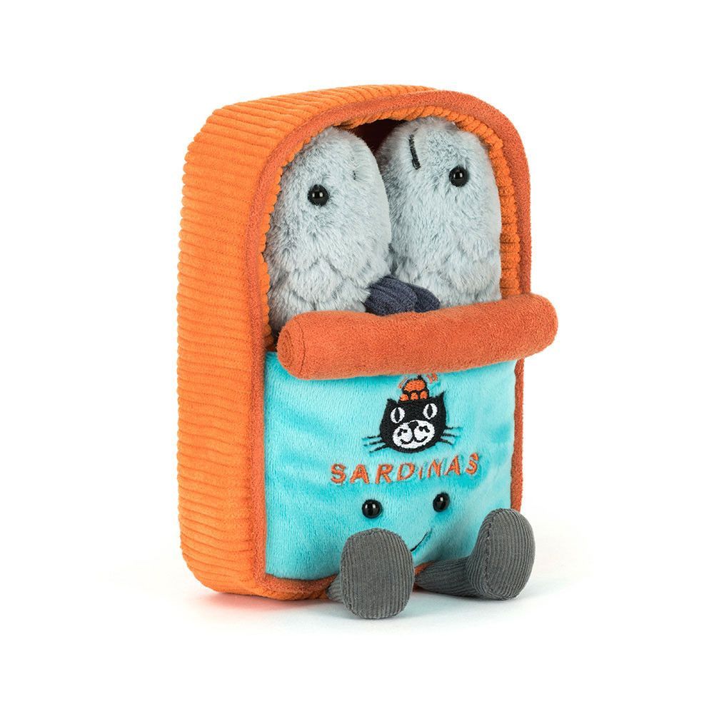 ジェリーキャット　オイルサーディン缶　ぬいぐるみ 新品 ジェリーキャット Jellycat オイルサーディン 缶