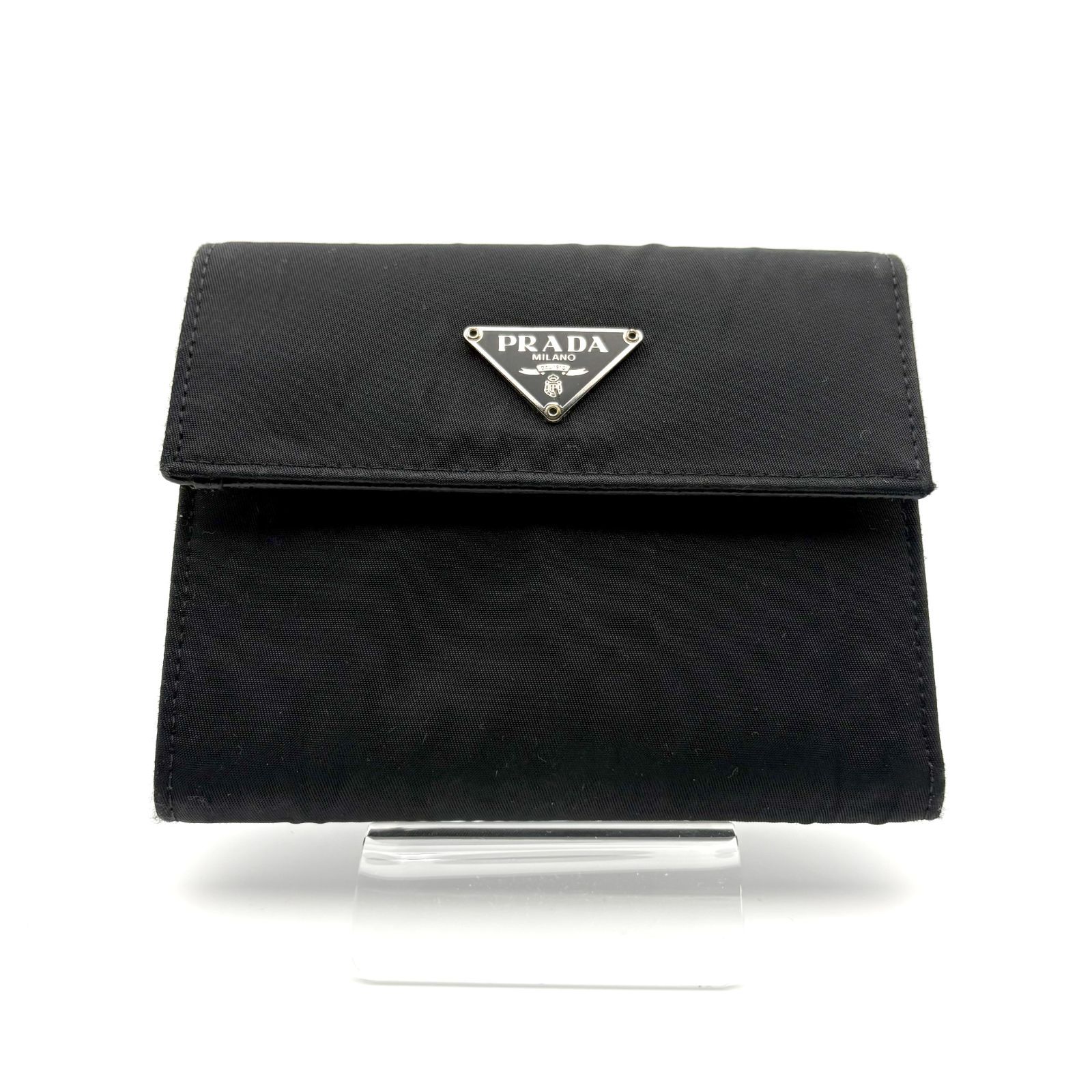 ジャンク品 】PRADA プラダ ナイロン 三角プレート