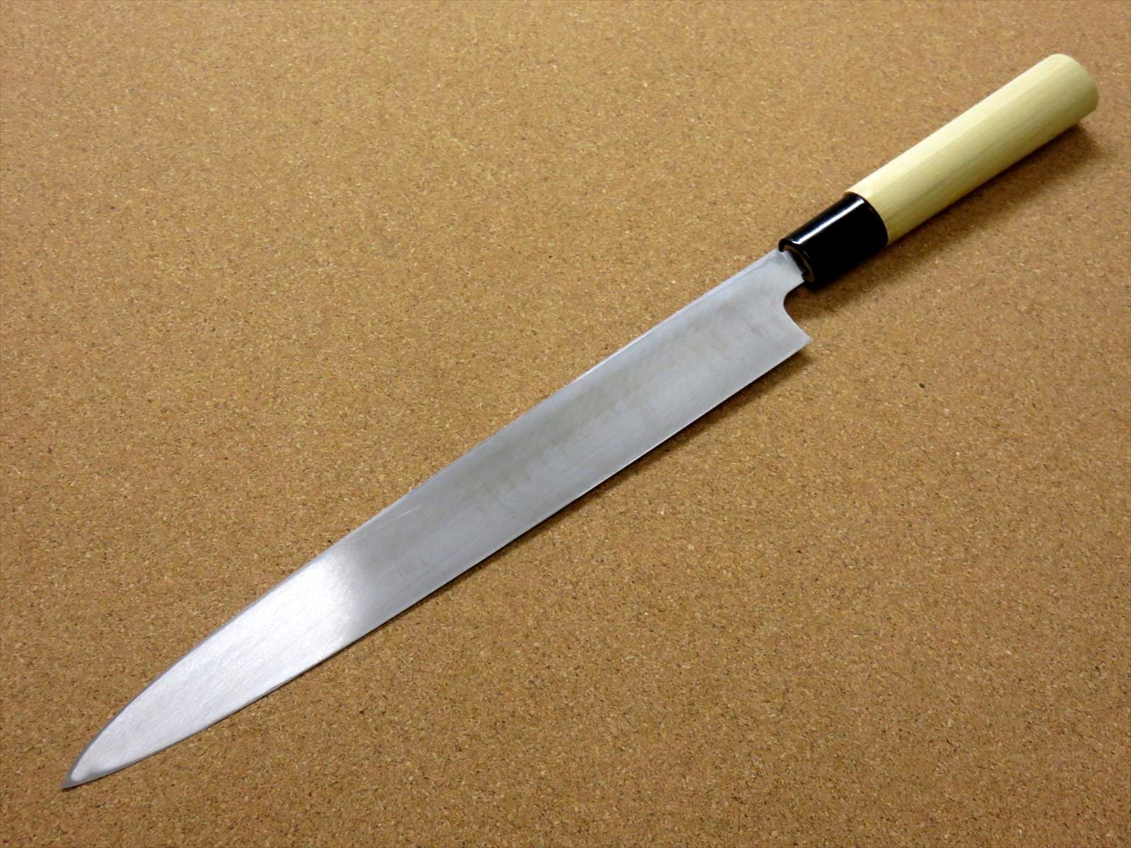 関の刃物 柳刃包丁 270mm 正広作別撰 ハガネ 黄紙 職人用 片刃 右利き