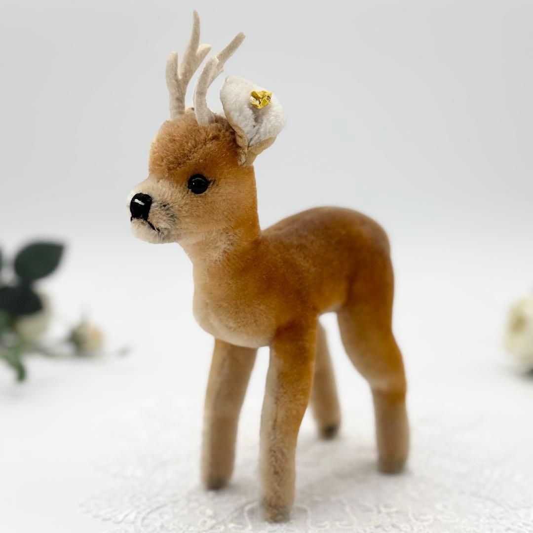 送料無料 シュタイフ Roebuck 22cm リーボックのボッキー ビンテージ|アンティーク Steiff|STEIFF