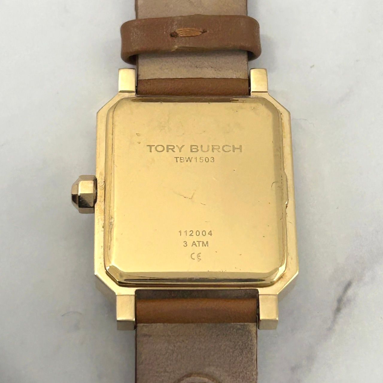 TORY BURCH ゴールド腕時計(クォーツ)　電池交換済 電池交換済/箱付】トリーバーチ TORY BURCH 腕時計 レディース