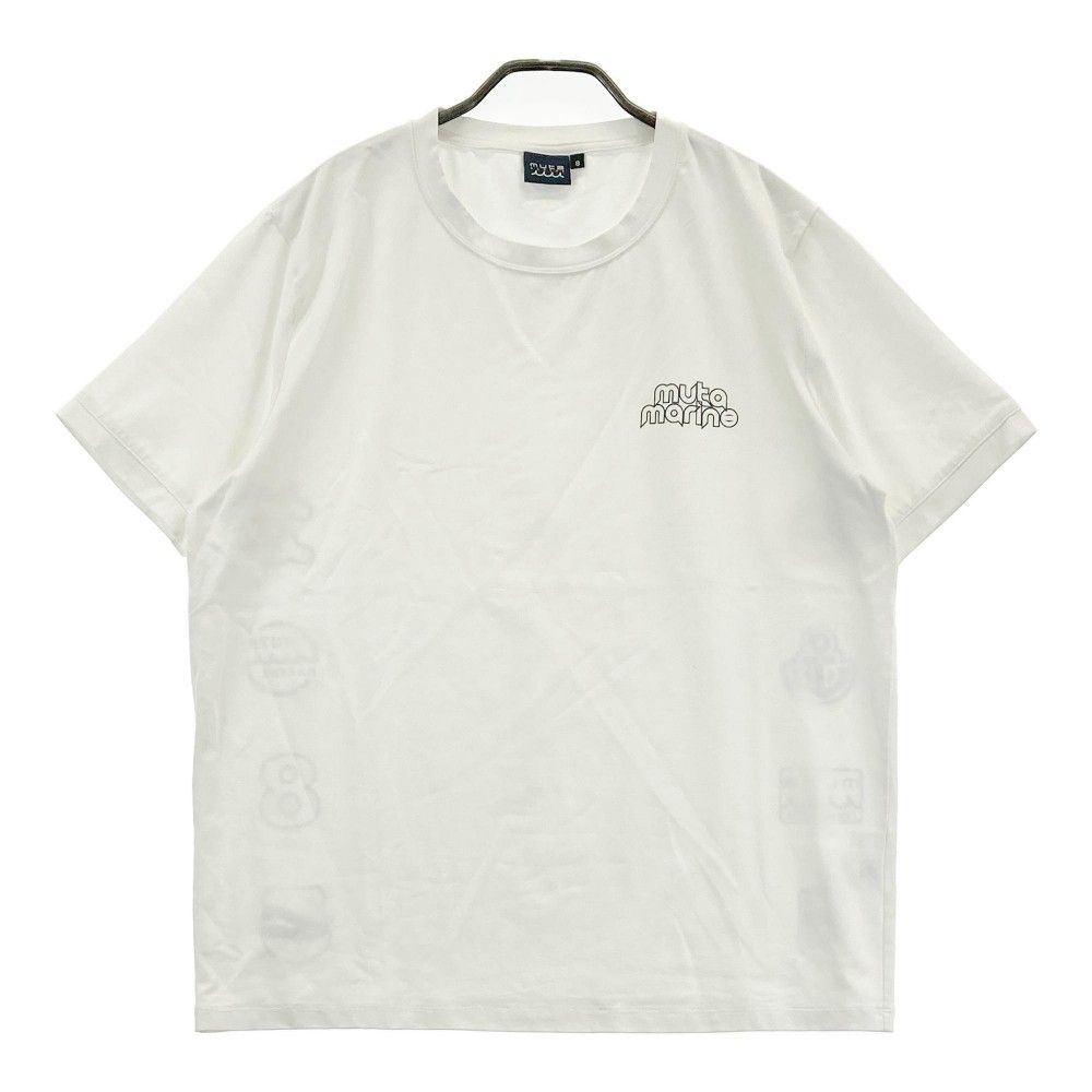 サイズ：8 MUTA MARINE ムータマリン  半袖Tシャツ プリント  ホワイト系 [240101298084]# ゴルフウェア メンズ ストスト