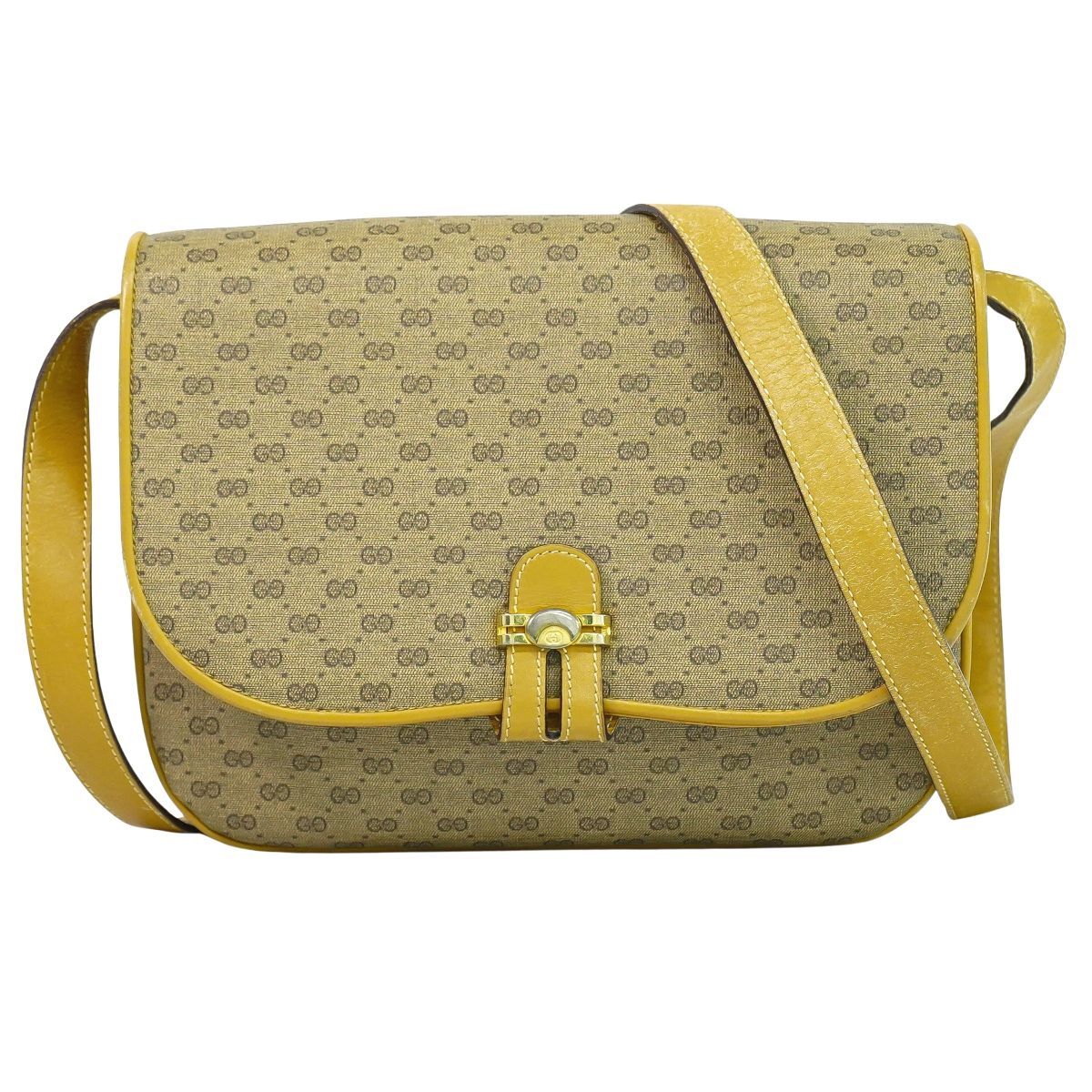 本物 グッチ GUCCI オールドグッチ マイクロGG ショルダーバッグ  