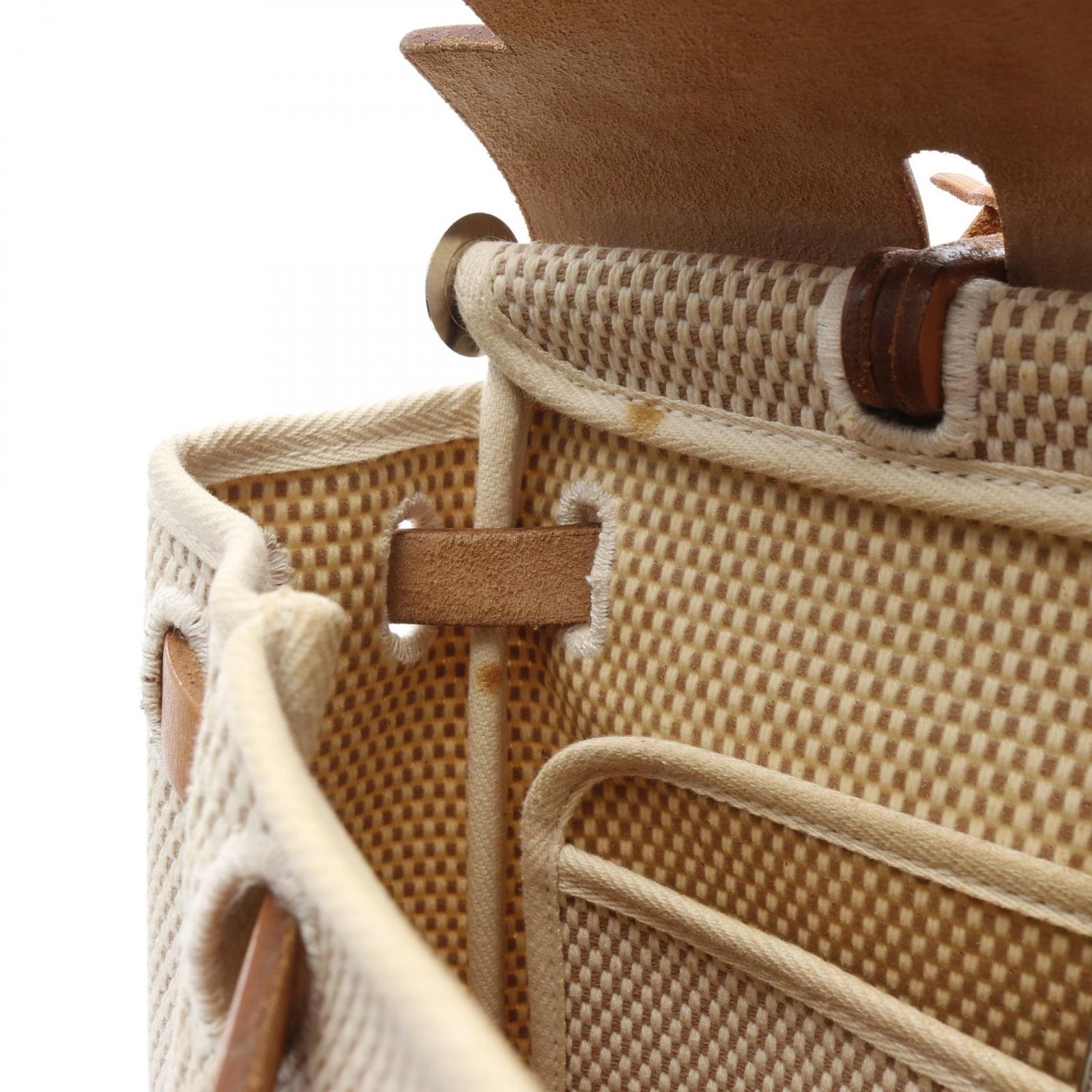 エルメス HERMES ハンドバッグ エールバッグPM ベージュ/ブラック