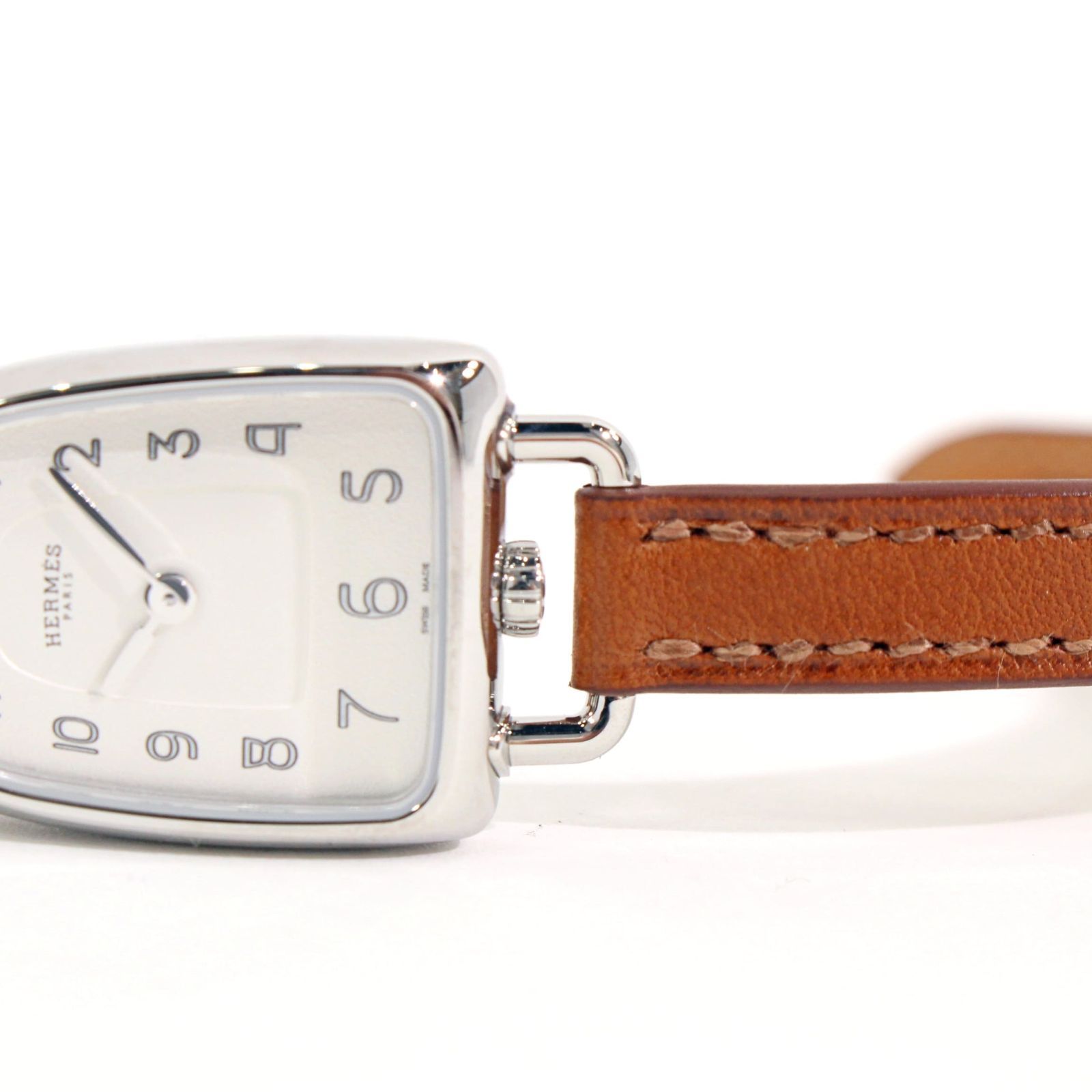 エルメス　GA1.110 ギャロップ　クオーツ　レディース　SS/革　Z刻 HERMES エルメス GA1.110 ギャロップ 腕時計 Z刻 クォーツ