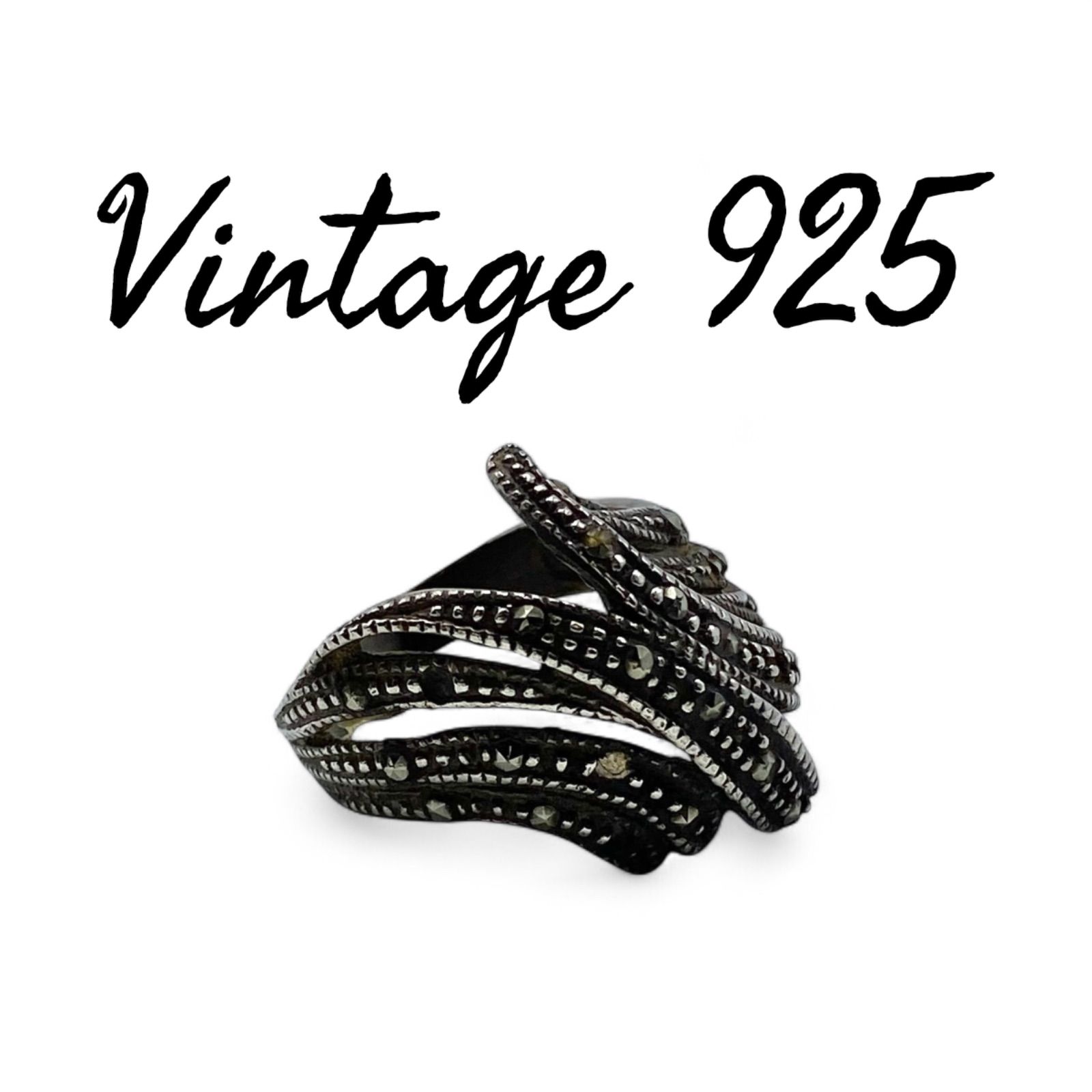 不滅の輝き】 マルカジット Silver 925 刻印 90s Vintage Ring 