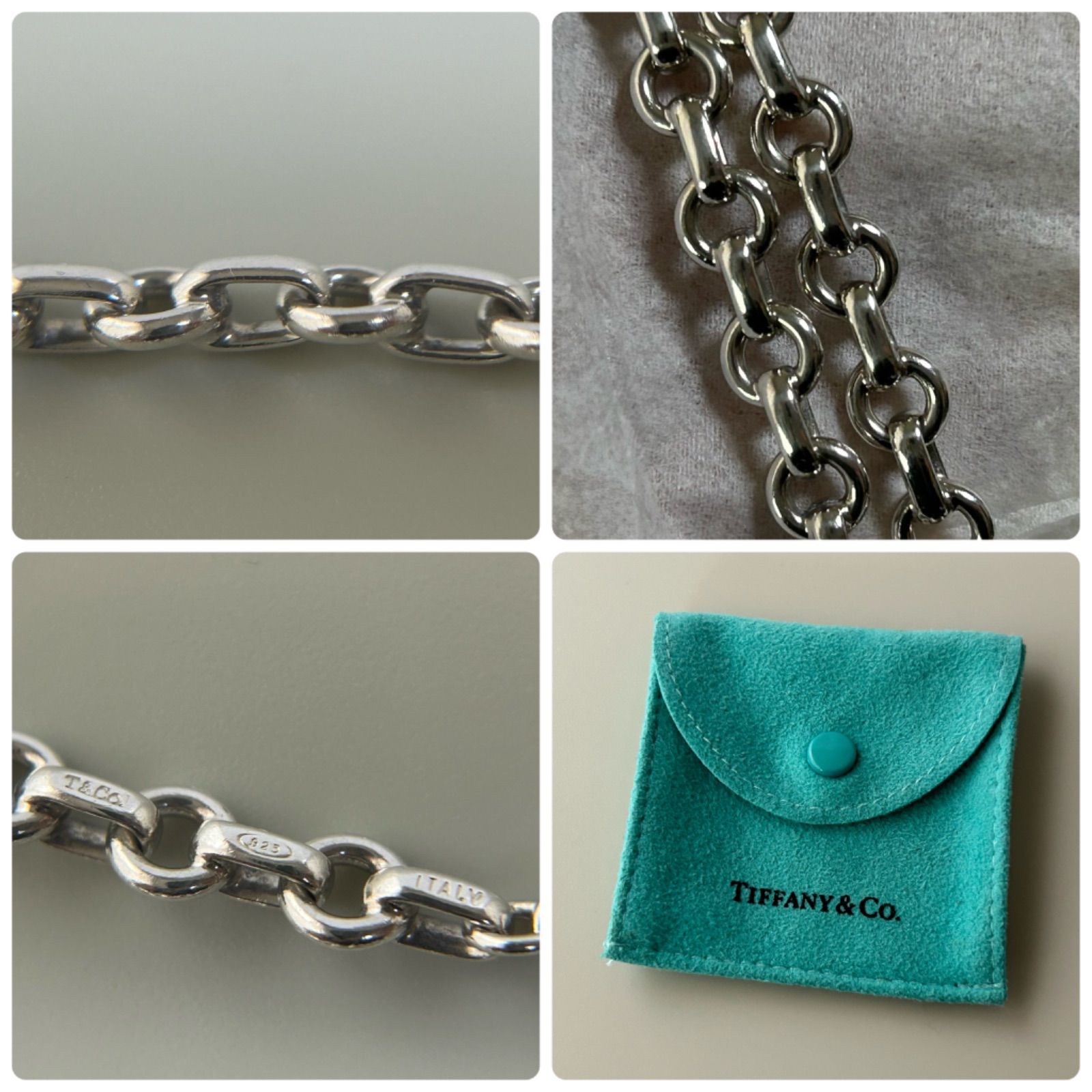 ティファニー TIFFANY ドーナツリンク トグル ブレスレット AG925 ティファニー TIFFANY ドーナツチェーン トグル ブレスレット