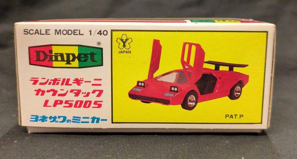 ヨネザワのミニカー　ダイヤペット　ランボルギーニ　カウンタック　LP500S希少 ヨネザワのミニカー ダイヤペット ランボルギーニ カウンタック LP500S