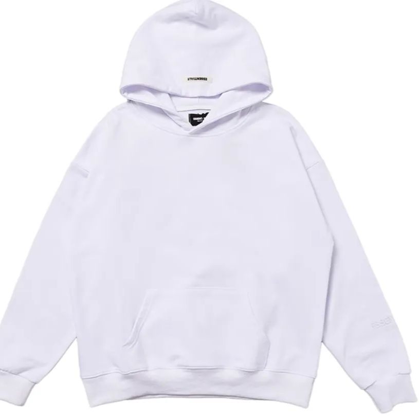 ESSENTIALS フード付きパーカー ホワイト ESSENTIALS エッセンシャルズ フードパーカー ビックシルエット