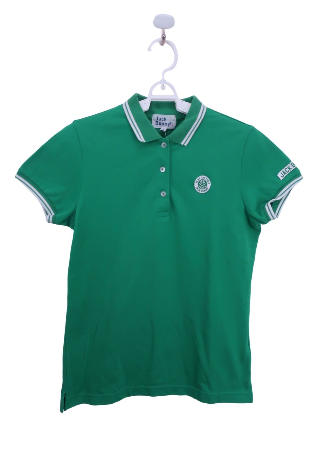 美品】Jack Bunny(ジャックバニー) ポロシャツ 緑 レディース 1 263