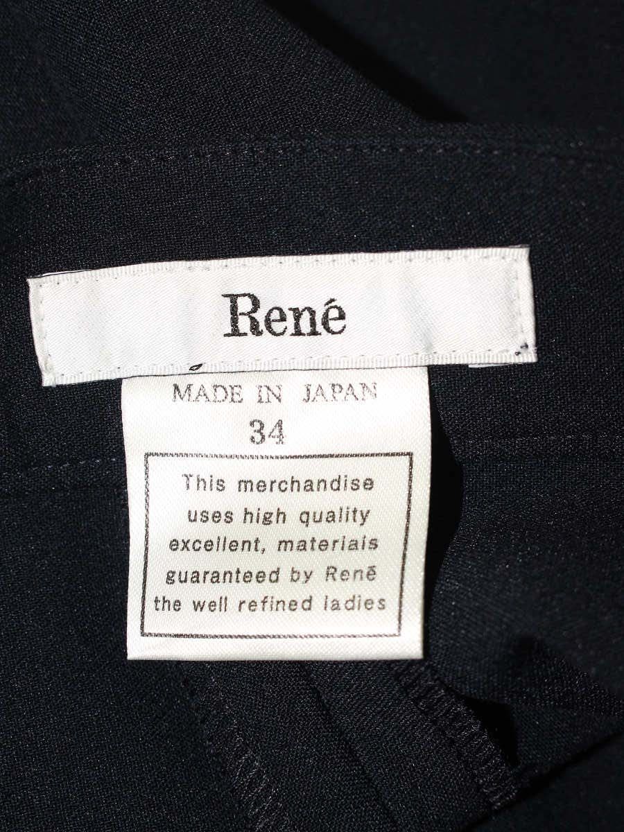 ルネ Daily Pantsク ロップドパンツ 6215080 34 ネイビー ITUEQTINWPUD DECORATOM_COM_BR