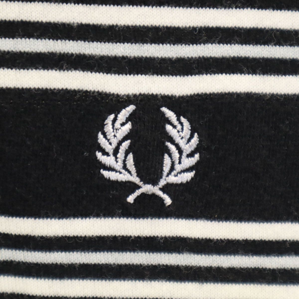 FRED PERRY フレッドペリー 日本製 ボーダー柄 半袖 ポロシャツ O 