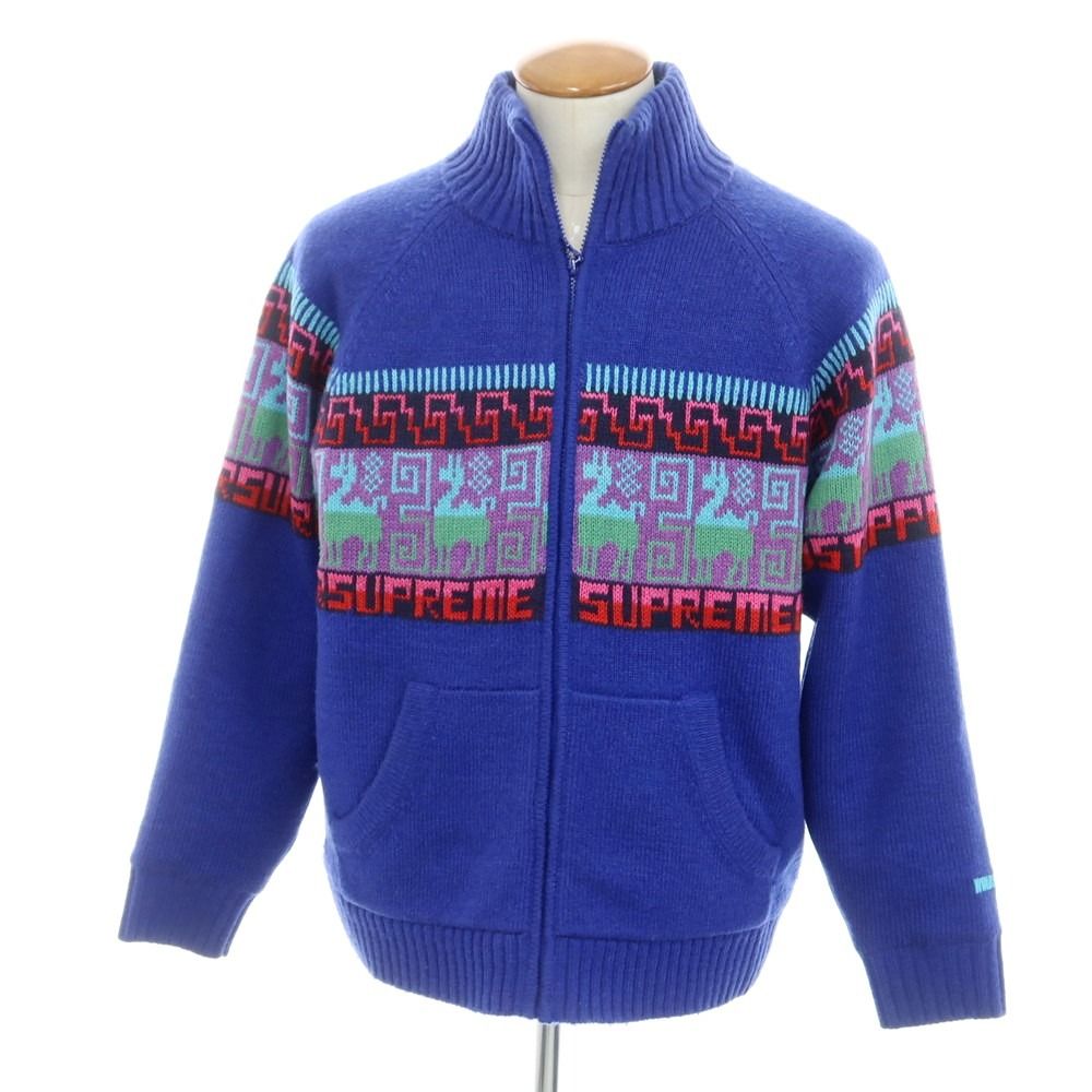supreme シュプリーム　ジップカーディガン　M Supreme - Supreme Crochet Zip Up Cardiganの通販 by