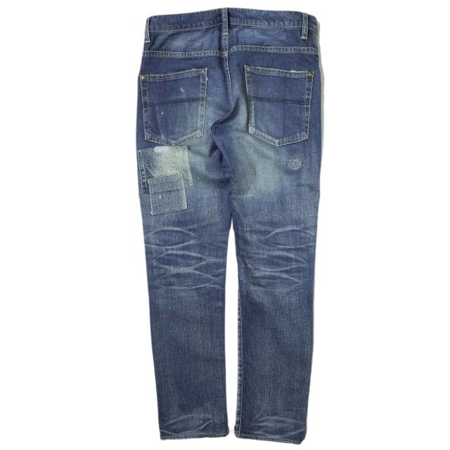 パンツ ion 1PIU1UGUALE3 9 TAPERED DENIM 1PIU1UGUALE3 - 9 TAPERED / 9テーパードデニム ブルーワン