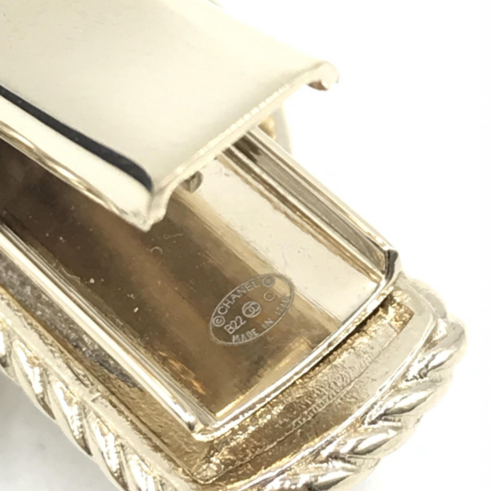 CHANEL シャネル ココマーク パールヘアピン シルバー 箱付き 刻印B22C