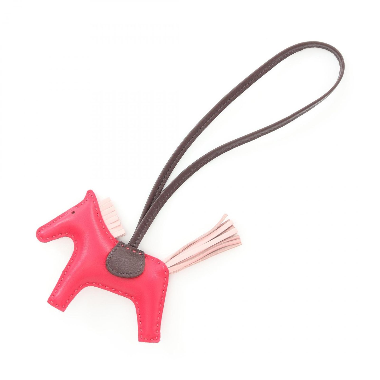 HERMES ロデオ　ピンク　pm フランボワーズ　ローズサクラ Hermès Rodeo Pegasus MM Milo Lamb Framboise / Rose Sakura / Rouge