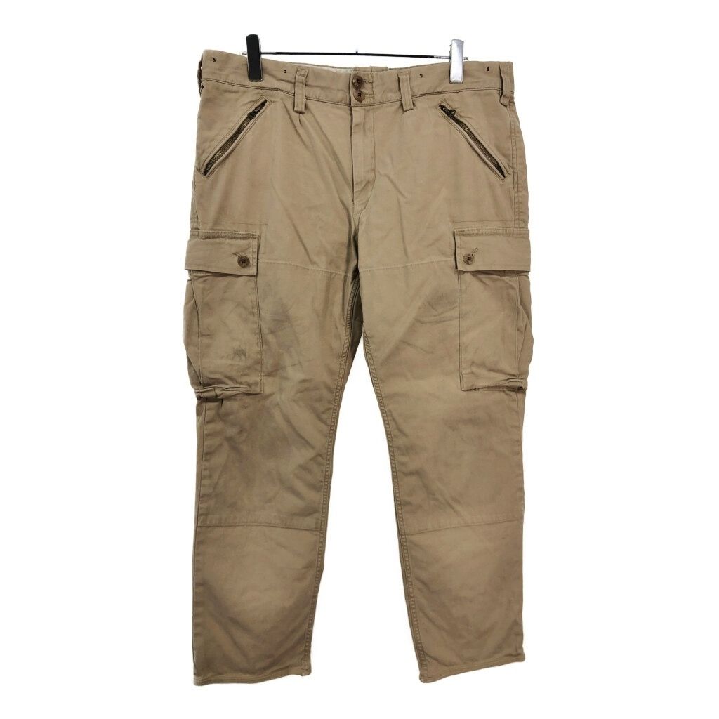 Polo by Ralph Lauren ポロ ラルフローレン ミリタリーカーゴパンツ 大きいサイズ ベージュ メンズ W38 L30 古着 V6385
