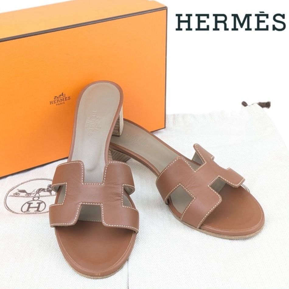 HERMES エルメス オアジス サンダル パープル レディース 靴 シューズ パープル（紫）系 26.5cm HERMES Oasis(エルメス オアジス