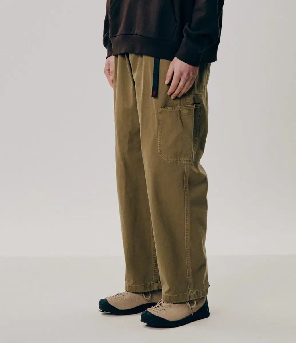 30 ー 32 GRAMicci グラミチ ロック スライド ワイド パンツ moss