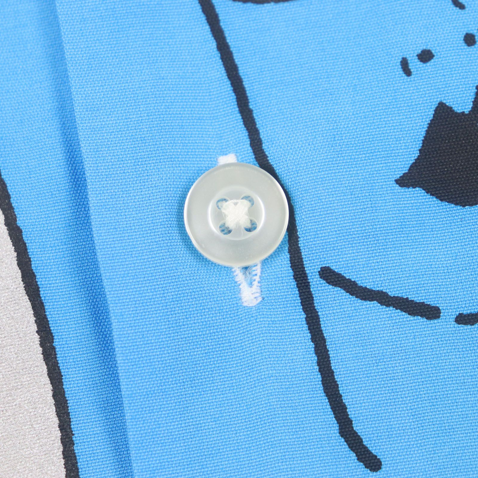 未使用タグ付】ワコマリア 天国東京 百女 総柄 長袖 オープンカラー