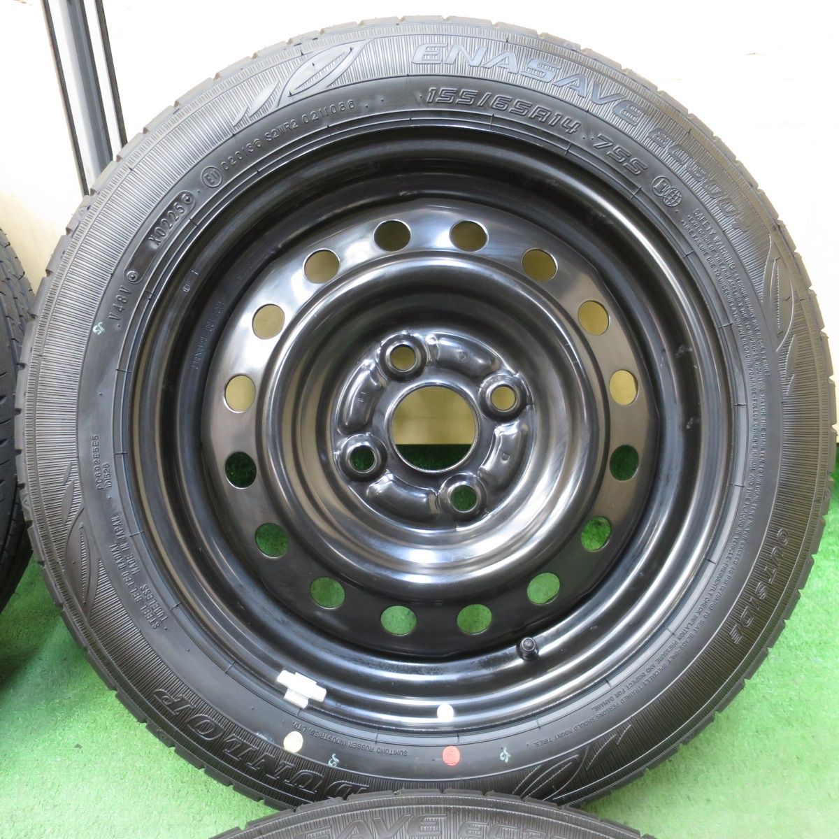 新車外し！25年☆ダイハツ ミライース 純正 スチール 155/65R14
