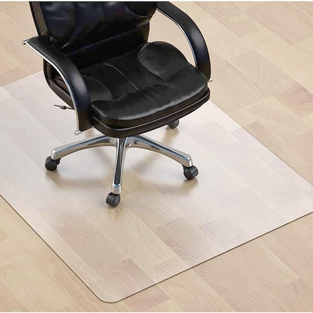 【在庫処分】ZIFAN チェアマット 透明デスク チェア マット床保護マット140×75 1.5mm厚 オフィスチェア マット床 傷防止防水性 汚れ防止 滑り止め お手入れ簡単 床暖房対応