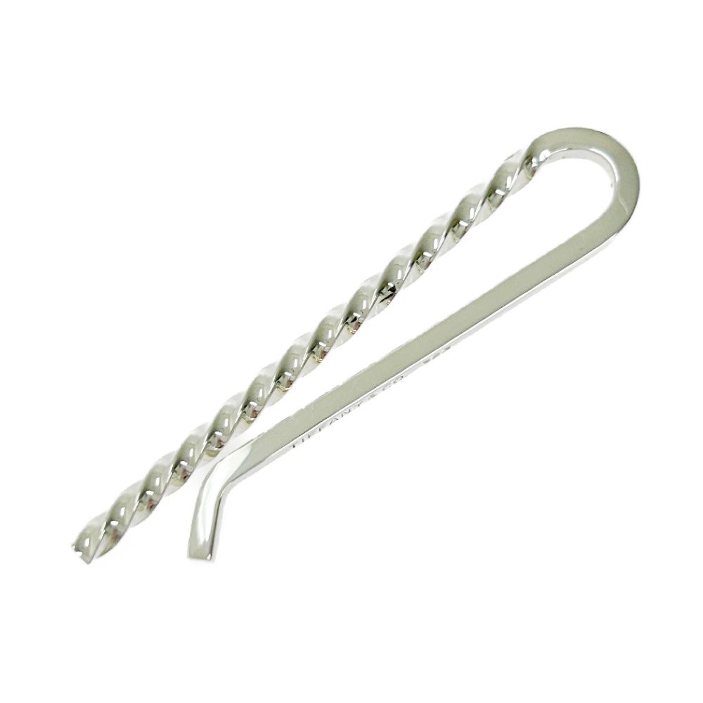 き TIFFANY-Co. ティファニー シルバー ツイスト ナロー ネクタイピン 3.6g 925刻印 421312 タイピン