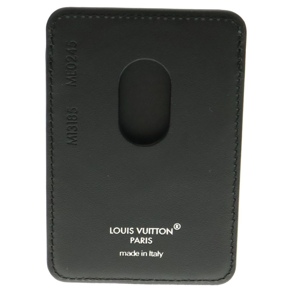 LOUIS VUITTON ルイヴィトン モノグラムマカサー ポルトカルトマグネット レザーカードケース パスケース 名刺入れ ブラウン M13185