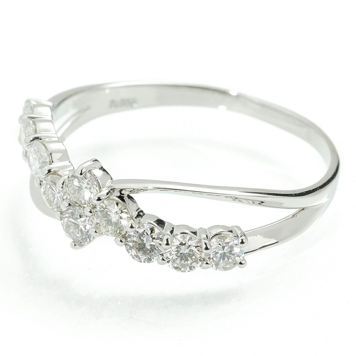 リング 指輪 ダイヤモンド 0.50ct Pt900 12号 中古 プレラブド 返品OK  