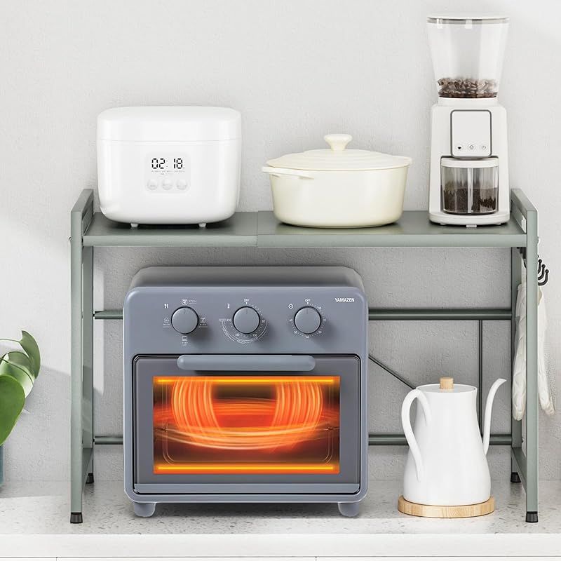 DAIWIN レンジ上ラック トースターラック レンジラック 伸縮式 幅(36