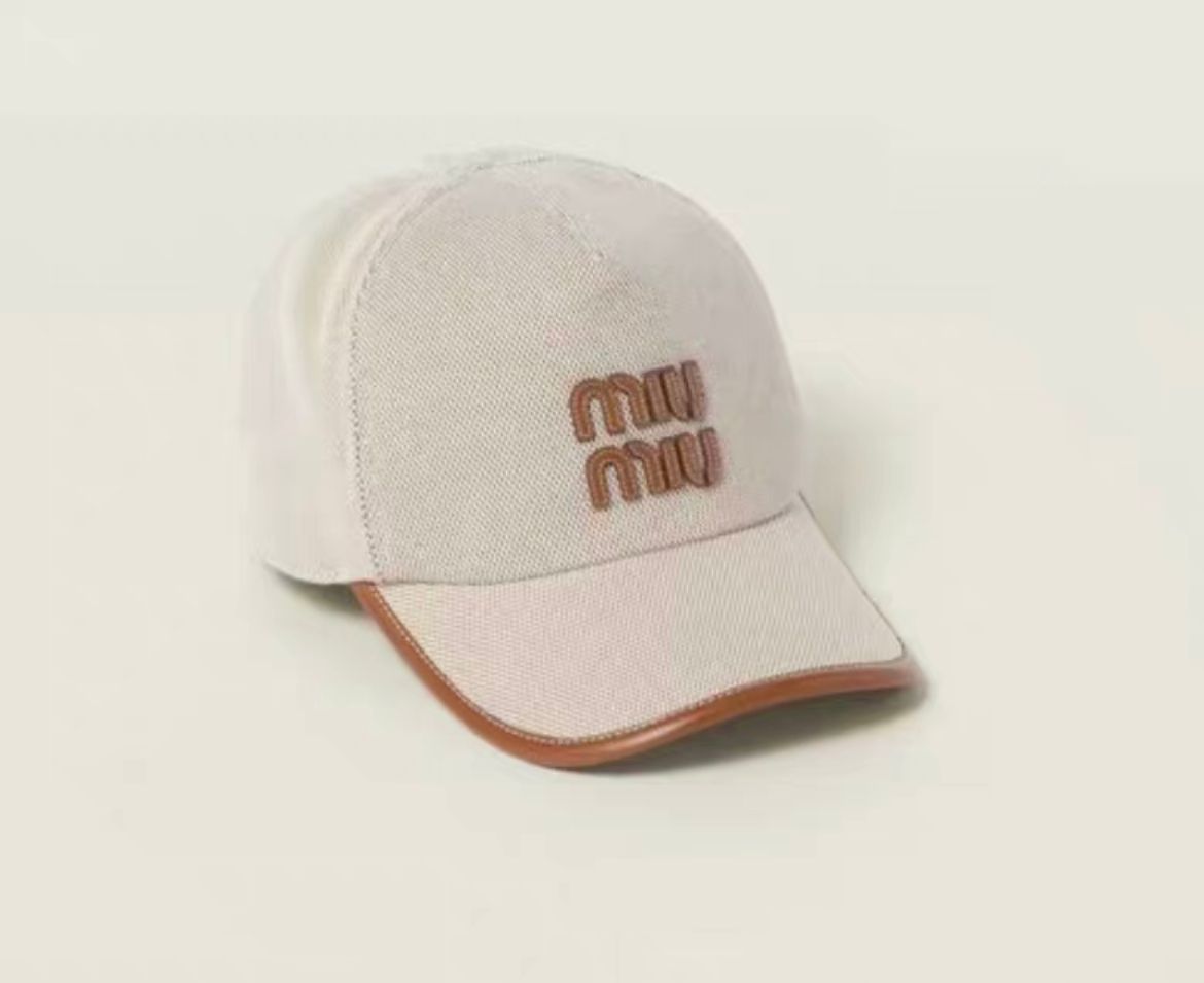 miumiu カウボーイキャンバスキャップ日焼け止めカジュアルハンチングキャップ