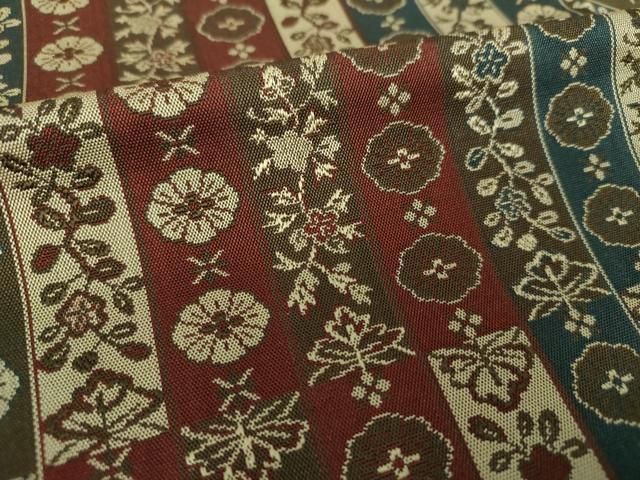 平和屋着物○全通柄九寸名古屋帯 花間道 正絹 逸品