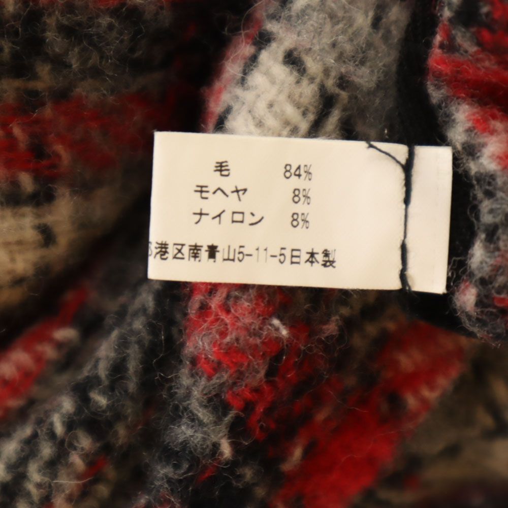 ジュンヤワタナベコムデギャルソン 日本製 モヘヤブレンド チェック