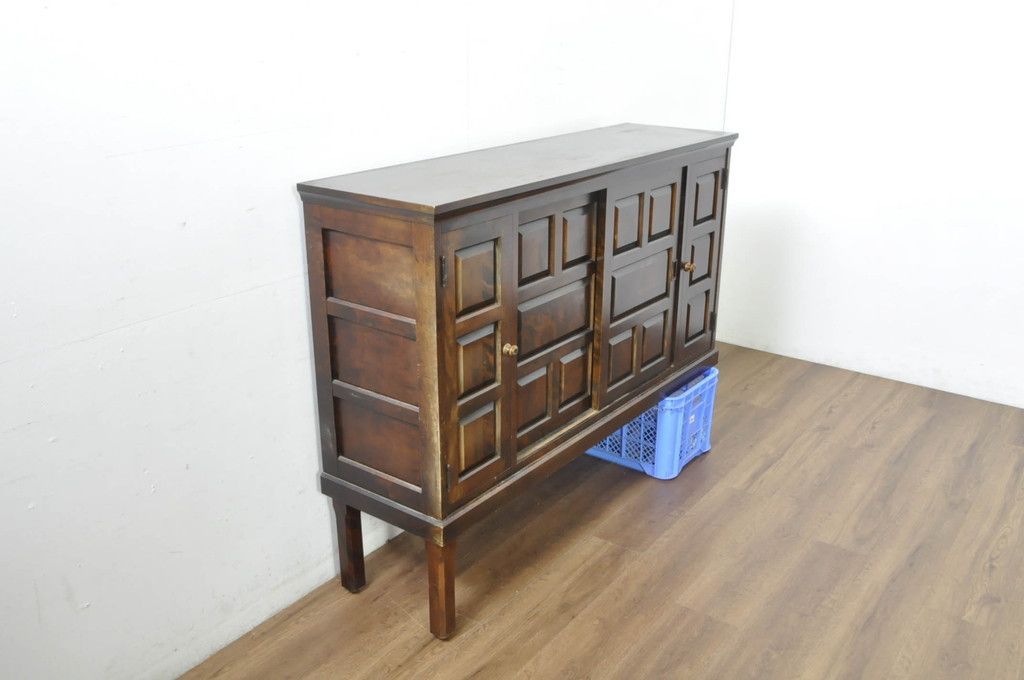 ☆事前問合せ必須☆ 北海道民芸家具 下駄箱 中古 希少 廃盤品 サイド