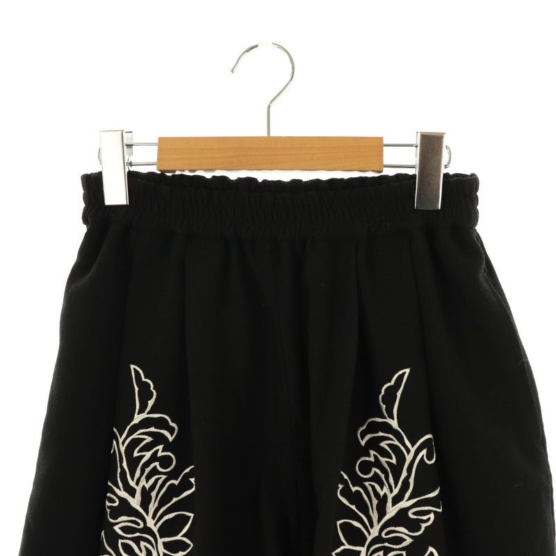 パンツ FUMIE TANAKA JACQUARD HALF PANTS FUMIE TANAKA】jacquard flare P/O / jacquard flare PA