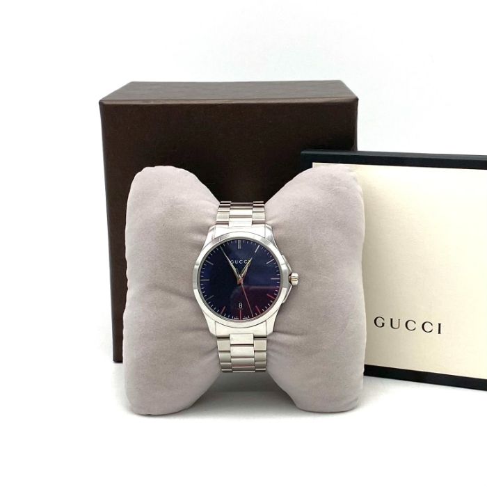 中古】良品 GUCCI グッチ G タイムレス メンズ 126.4 GU-YA126440 