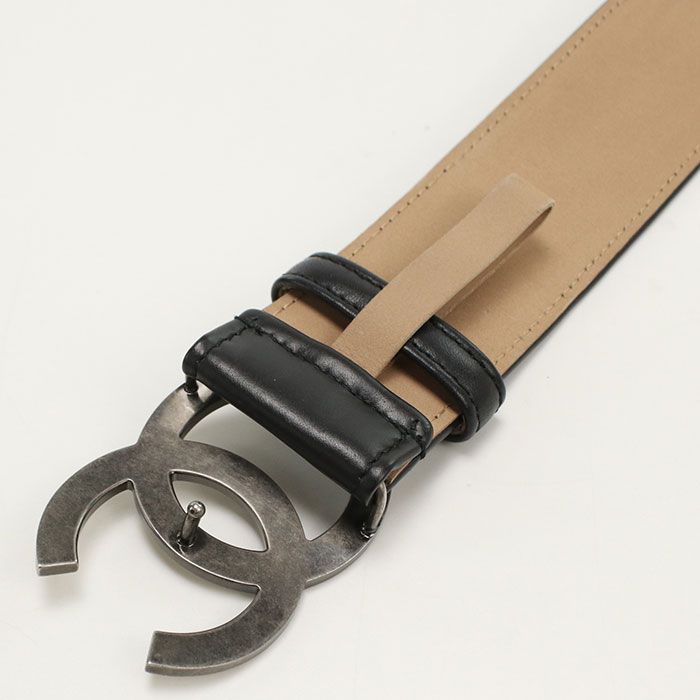 CHANEL シャネル ベルト ココマーク ベルト レザー【中古