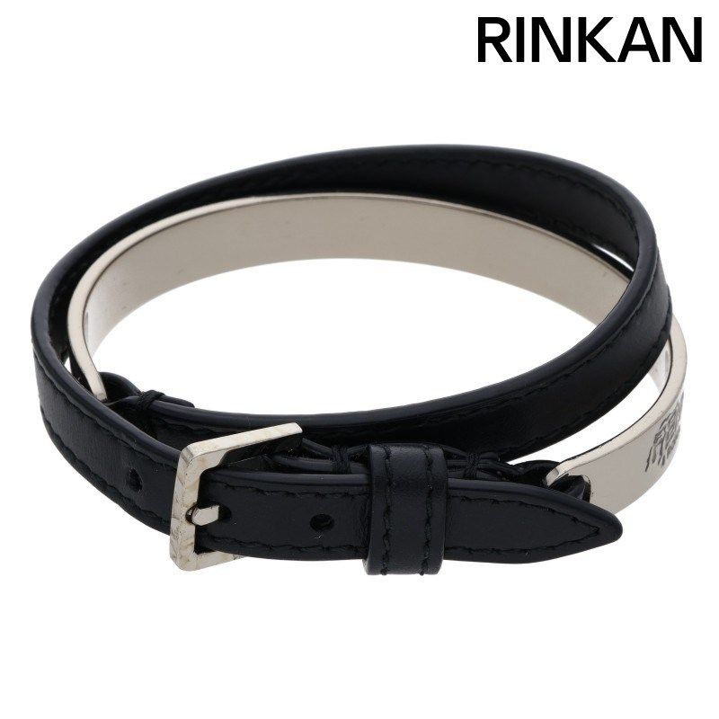 フェンディ FENDI ロゴプレート ブラウン メンズ レザーベルト 箱付  