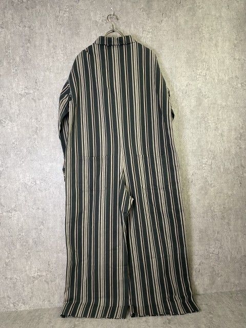 m s braque ｴﾑｽﾞﾌﾞﾗｯｸ Collared - Cuffed Jumpsuit ｼﾞｬﾝﾌﾟｽｰﾂ ｼﾞｯﾌﾟｱｯﾌﾟ ｽﾄﾗｲﾌﾟ ｸﾞﾘｰﾝ SM
