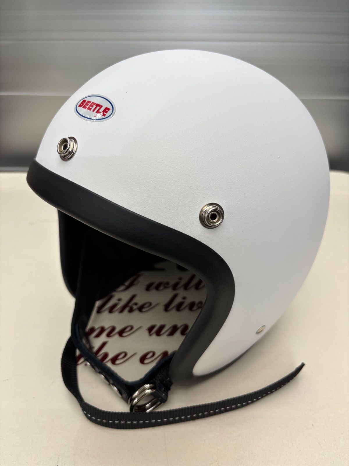 オーシャンビートル LAC 別注マットホワイト Wストラップ黒 ペイズリー