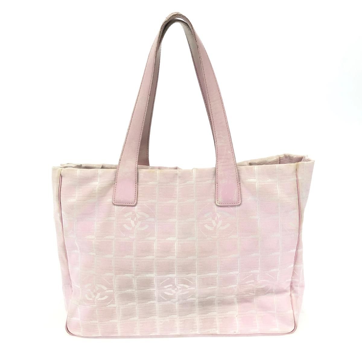 ジャンク品 CHANEL シャネル ニュートラベルライン トートバッグ MM