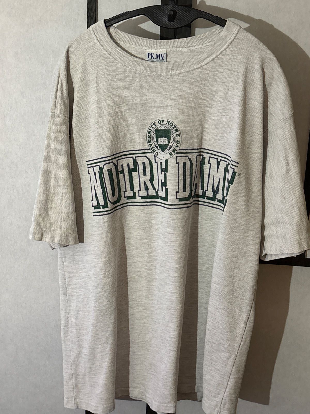 超希少 90s MVsport ノートルダム ポロシャツ生地 シングル