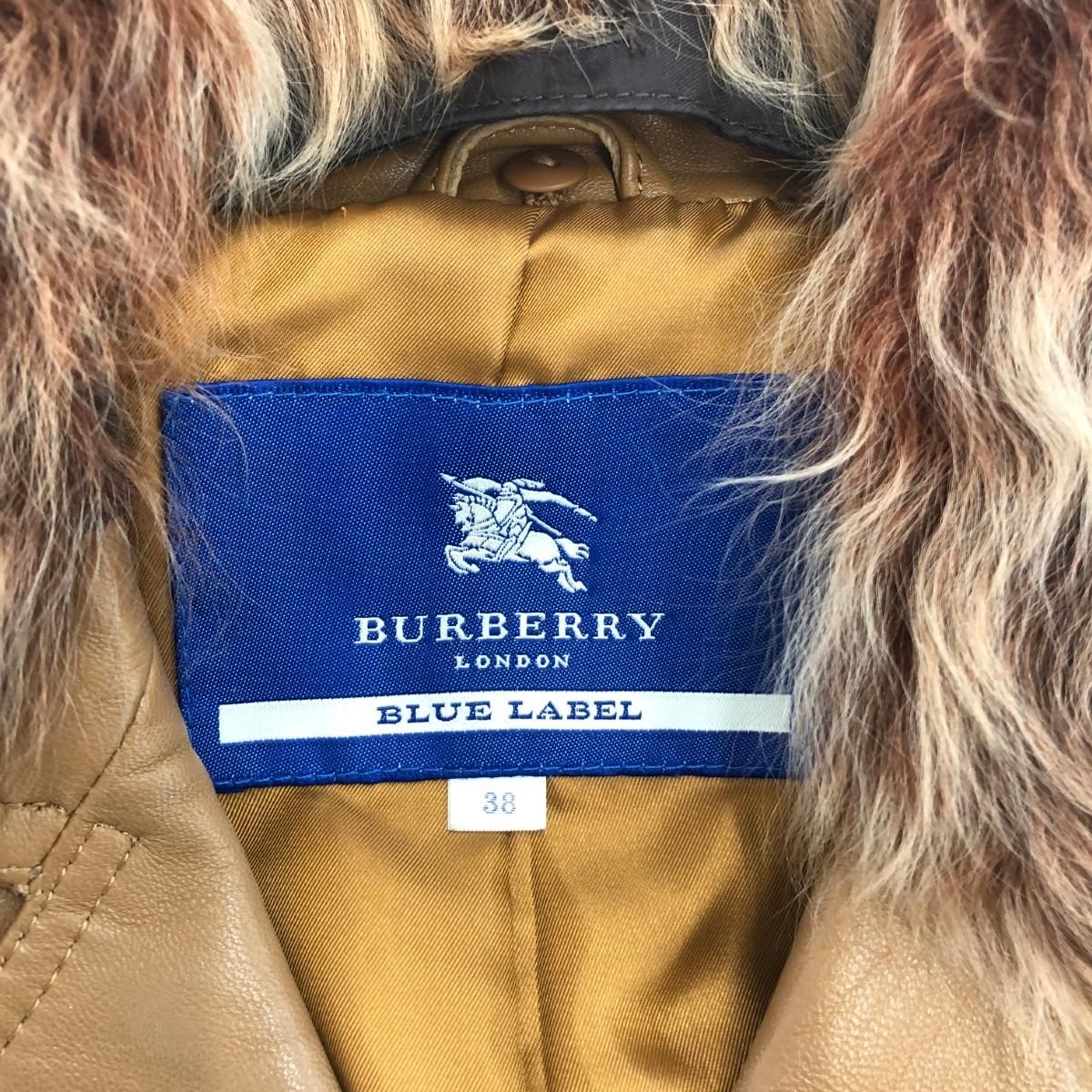BURBERRY BLUE LABEL バーバリーブルーレーベル 羊革コート