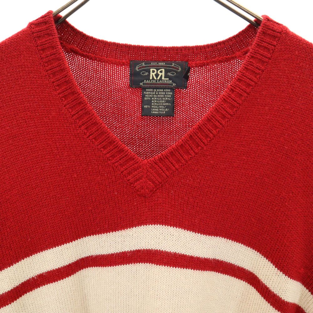 RRL 90s オールド 初期タグ 赤3星 長袖 セーター M レッド