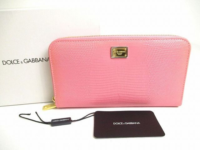 DOLCE&GABBANA ドルガバ 長財布 ラウンドファスナー リザード DOLCE&GABBANA ドルチェ＆ガッバーナ DOLCE＆GABBANA ドルガバ