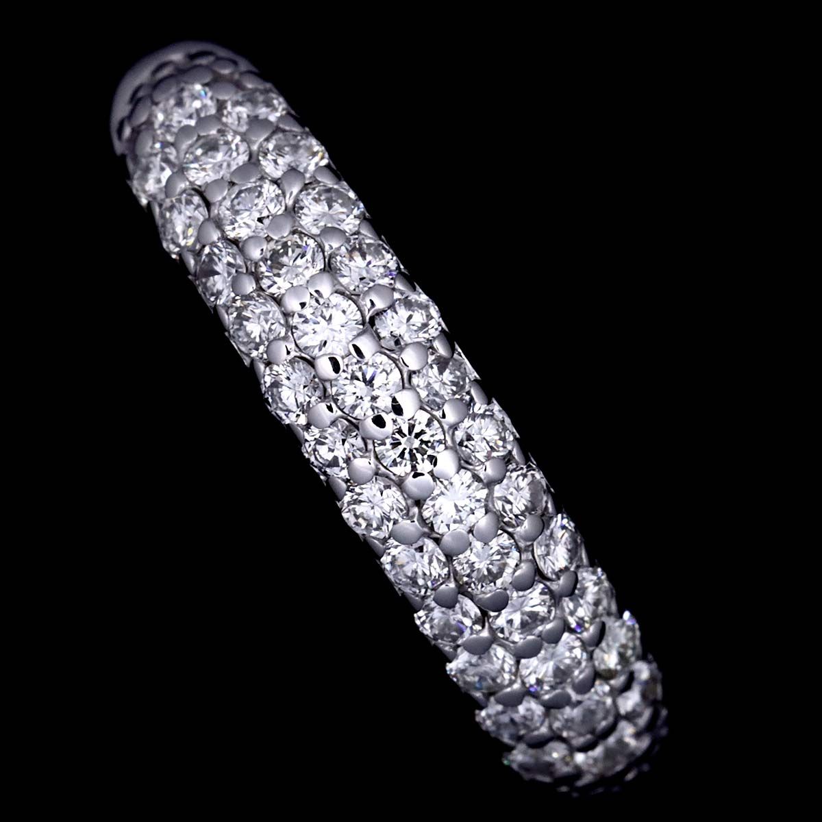ポンテヴェキオ18KWG ダイヤモンドリング 0.53ct11号 ポンテヴェキオ Ponte Vecchio 11号 リング ダイヤ 0.40ct K18