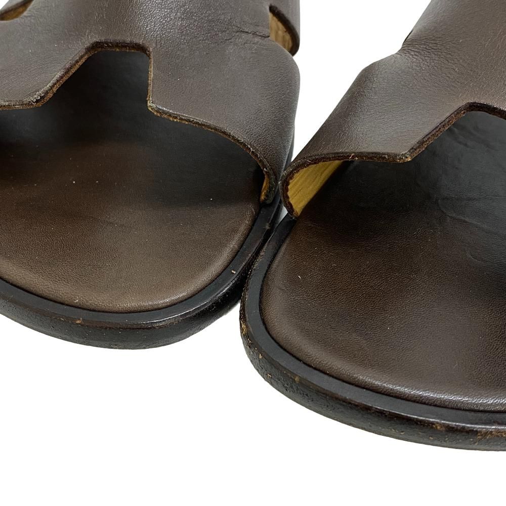 エルメス サンダル イズミール ブラウン 41サイズ HERMES 茶色サンダル