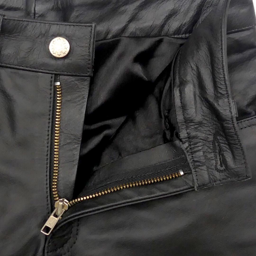 レザーパンツ バイク 本革 リューグーレザー メンズ W30 黒 JJ346