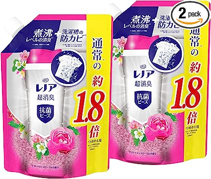 まとめ買い】 レノア 超消臭 + 抗菌ビーズ リフレッシュフローラル