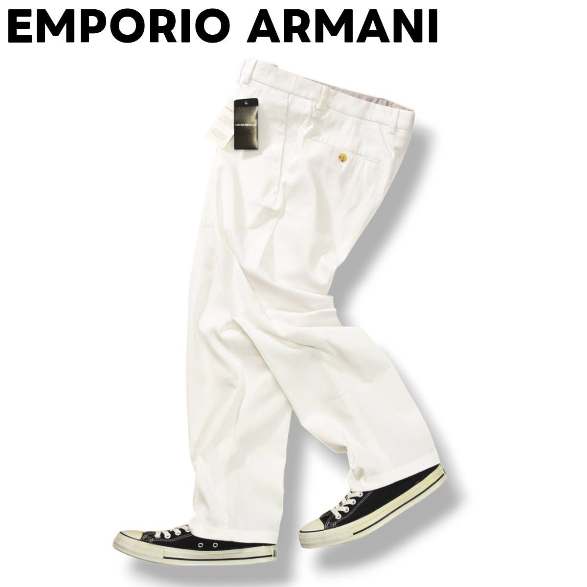 EMPORIO ARMANI(エンポリオアルマーニ)スラックス　パンツ　未使用品 EMPORIO ARMANI - EMPORIO ARMANI エンポリオアルマーニ パンツ